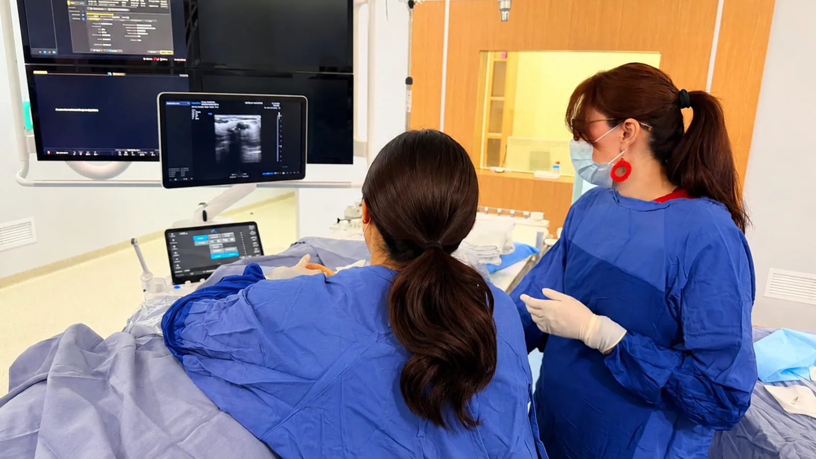 Evaluación por ultrasonido de un ganglio axilar